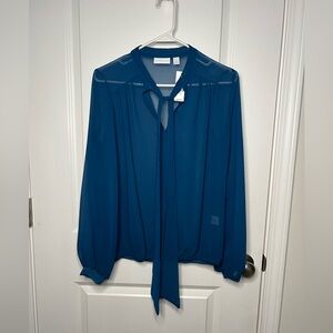 NWT New York & Co Sheer Top Sz XS